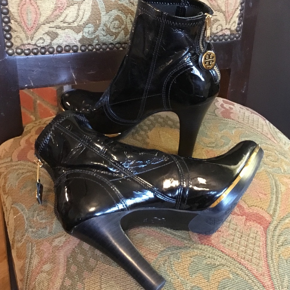 TORY BURCH ankle Patent Leather booties size 9 - Picture 6 of 8